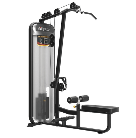 Dual Lat Pull/Seated Row Black PL9002, 113 kg 