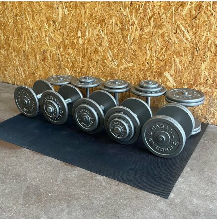 Casall gjutjärnshantlar med roterande grepp 5 par Casall gjutjärnshantlar med roterande grepp 5 par