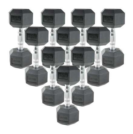 Hex kromhantlar PAKET 1-25 kg, 16 par