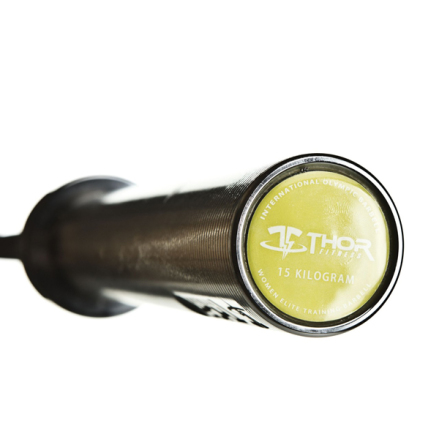 Int. Women&#39;s Olympic WL Bar, Black 201 cm, 25 mm grepp