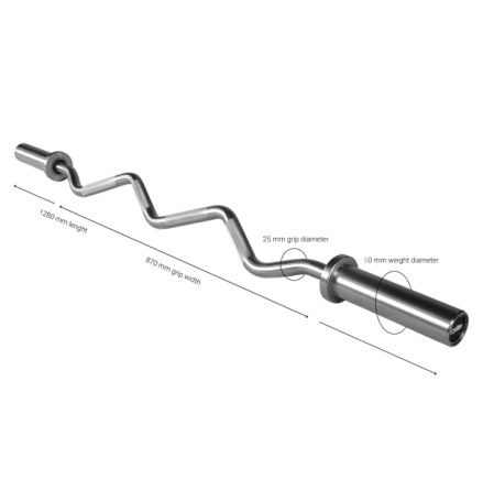 Curlstng Z-form 128 cm, Gymleco