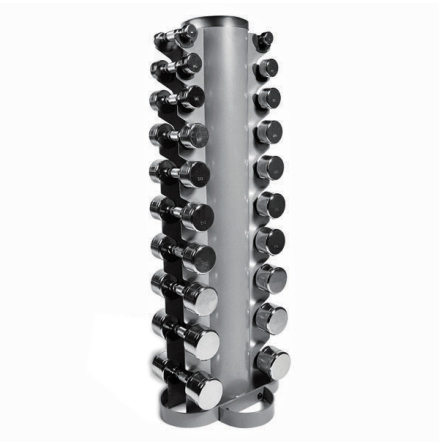 Vertikal Hex &amp; Kromhantelstll, 1-10 kg
