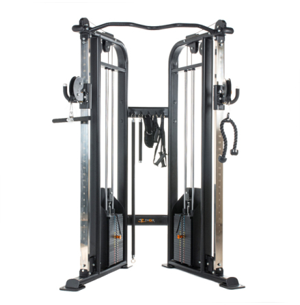 Dual Adjustable Pulley 2x100 kg - Low Height, TF Standard WS