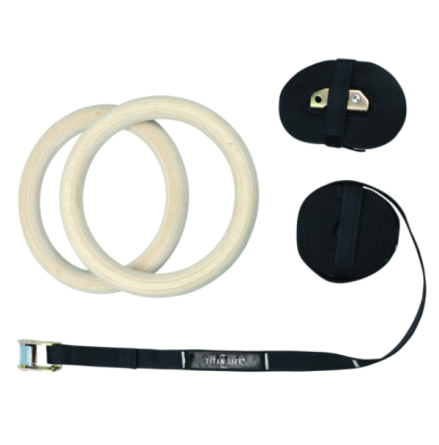 Titan Life PRO Gymrings Wooden